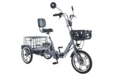 Cysum T1 Electric Tricycle - 48V 400W Motor, 48V 12Ah Battery, 16*1.75 Tires, Cargo Basket, Unisex Design for Commuting